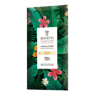 Tableta de chocolate negro 70% BIO Bovetti