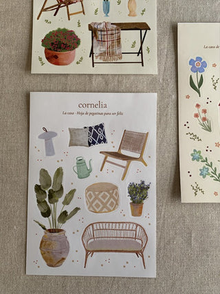 Hoja de pegatinas – La casa