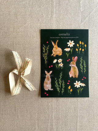 Hoja de pegatinas – Los tres conejitos