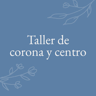 Taller de corona y centro navideño