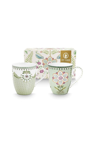 Set/2 Tazas Grandes Lily&Lotus Verde Claro